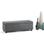 Stone Gray Contemporary Bench Ottoman with Inner Storage