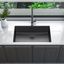 Sinber Black Stainless Steel Drop-In Single Bowl Sink with Drainboard