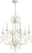 Persian White 27" 6-Light Candelabra Chandelier