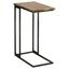 Industrial Gunmetal and Antique Brown Rectangular Snack Table with Power Outlet