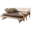 White Twin to King Convertible Daybed with Pop-Up Trundle