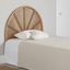 Natural Rattan Rainbow Wall-Mounted Twin Headboard