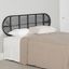 Full Black Rattan Panel Headboard