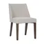 Contemporary Space-Saving Light Tan Nido Chair with Cream Linen Upholstery