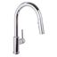 Polished Chrome Pull Down Kitchen Faucet with Sprayer