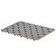 Hexa Clear and Gray Plastic Sink Mat with Raised Feet