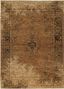 Gold and Brown Oriental Rectangle Area Rug