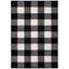 Georgia Casual Black and Ivory Handmade Rectangular Rug