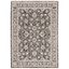 Gray Floral Motif Synthetic Small Accent Rug