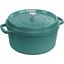 Teal Enameled Cast Iron 7-qt Round Dutch Oven