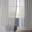 Steel Mountain Faux Linen Sheer Curtain Panel, 50W x 96L