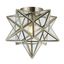 Stella 12" Nickel Bronze Moravian Star LED Flush Mount