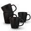 Black Ceramic Weave Design Microwave Safe Mug Set