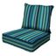 Colorful Nautical Stripe Poolside Outdoor Chair Cushion