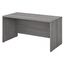 Platinum Gray Contemporary Office Desk with Drawer and Cable Management