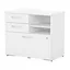 Contemporary White Engineered Wood Lateral File Cabinet with Lockable Drawers