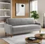 Gray Tufted Fabric Lawson Sofa with Removable Cushions