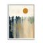 Abstract Daytime Sun Landscape Canvas Print with White Frame, 11 x 14