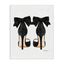 Glam Black Bow Heels Canvas Wall Art, 16x20