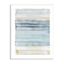 Tranquil Blue and Beige Striped Abstract Canvas Wall Art, 10 x 15