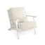 White Sand Mahogany Traditional Accent Chair