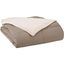 Twin Ivory and Taupe Reversible Down Alternative Microfiber Comforter