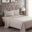 Light Grey Twin XL Egyptian Cotton Percale Bed Sheet Set