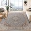 Gray Synthetic Floral Medallion Indoor Area Rug, 12' x 15'