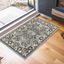 Elegant Cream Floral Medallion 2' x 3' Synthetic Area Rug