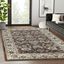 Elegant Lille Floral Scroll 4'x6' Brown Synthetic Area Rug