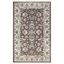 Elegant Lille Floral Scroll 4'x6' Brown Synthetic Area Rug