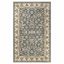 Elegant Lille Floral Scroll 4' x 6' Gray Synthetic Area Rug