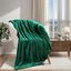 Evergreen Plush Fleece Reversible Throw Blanket