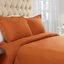 Pumpkin Cotton Flannel King/California King Duvet Cover Set