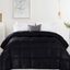 Superior Black Striped Down Alternative Twin XL Comforter