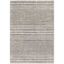 Black and White Rectangular Synthetic Easy Care Rug