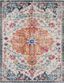 Vibrant Multicolor Synthetic Medallion Round Area Rug