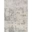 Abstract Elegance 147"x106" Gray Synthetic Memory Foam Area Rug