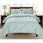 Misty Blue Twin Pintuck Microfiber Comforter Set