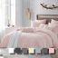 Rose Blush Full/Queen Ultra Soft Crinkled Microfiber Duvet Cover Set