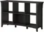 Vintage Black 6-Cube Adjustable Wood Bookcase