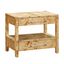 Brandyss Natural Acacia Burl Wood 2-Drawer Nightstand