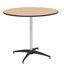 Contemporary Birch Wood Round Bar-Height Cocktail Table, 36"