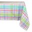 Spring Plaid Cotton Rectangular Tablecloth 60x84 Inch