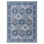 Navy Rectangular Reversible Synthetic 5' x 7' Area Rug