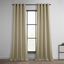 Thatched Tan Grommet Blackout Faux Linen Curtains 50" x 108"