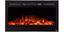 Touchstone 36" Black Glass Electric Fireplace with LED Flames