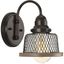 Antique Bronze Industrial Mesh Shade Bath Vanity Light