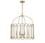 Savoy Meridian Contemporary 4-Light Drum Pendant in Polished Nickel