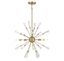 Natural Brass and Crystal 5-Light Sputnik Pendant